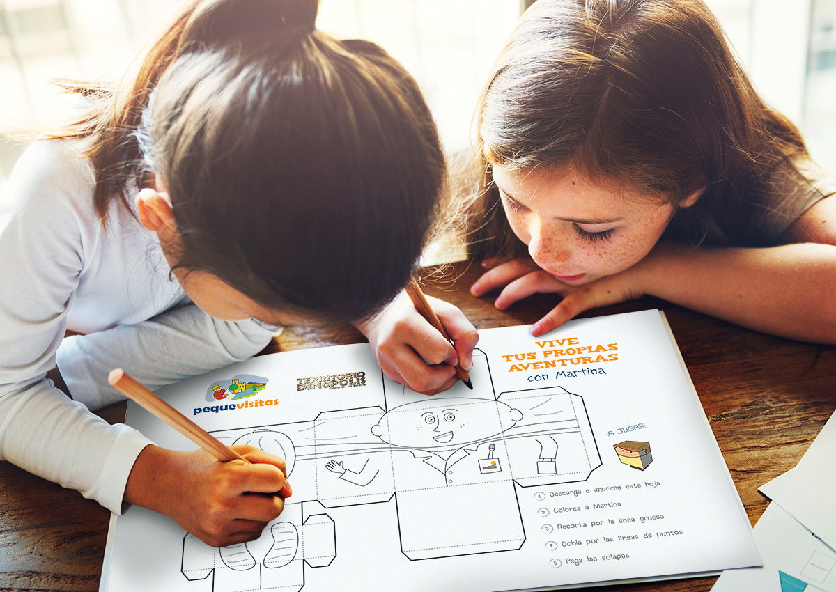 Marionetas Pequevisitas Territorio Dinópolis. Martina