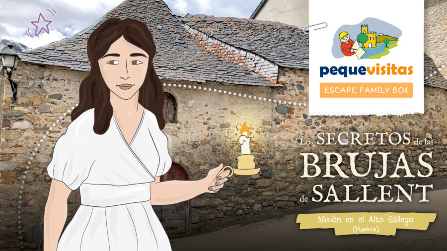 Pequevisitas Escape Family Box «Los secretos de las brujas de Sallent. Misión en el Alto Gállego (Huesca)»