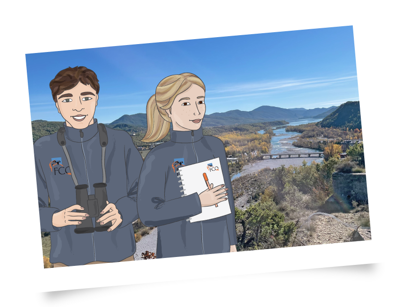 La misión de Jorge y Pilar, biólogos de la Fundación para la Conservación del Quebrantahuesos